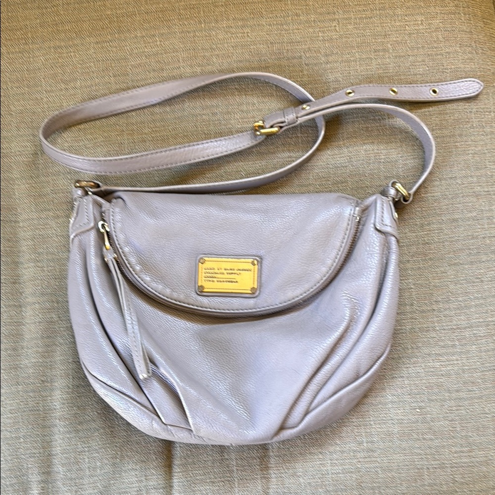 Marc by Marc Jacobs Q Natasha Taupe/Putty Leather Crossbody Bag